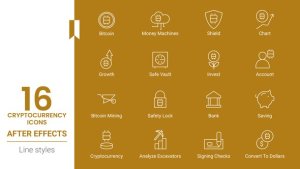Videohive CryptoCurrency Animated Icons Pack Product Promo template preview