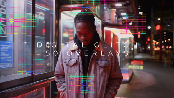 Videohive Digital Glitch Overlays Elements template preview