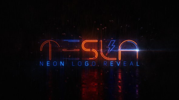 Videohive Electricity Neon Logo Logo Stings template preview