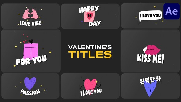 Videohive Valentines Titles | After Effects Titles template preview