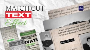 Videohive Match Cut for After Effects Titles template preview