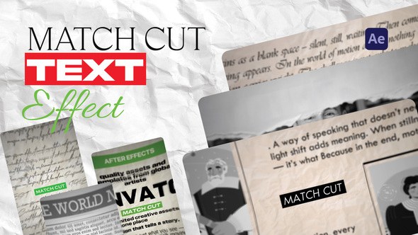Videohive Match Cut for After Effects Titles template preview
