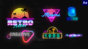 Videohive Neon Creative Titles Titles template preview