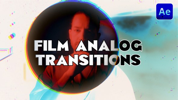 Videohive Film Analog Transitions Elements template preview