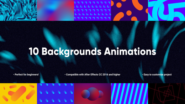 Videohive 10 Special Backgrounds Animations | After Effects Elements template preview