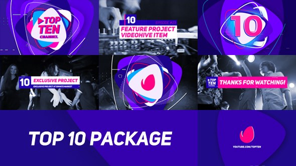 Top 10 Video Displays template preview