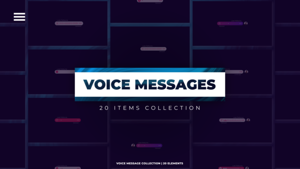 Videohive Voice Messages Elements template preview