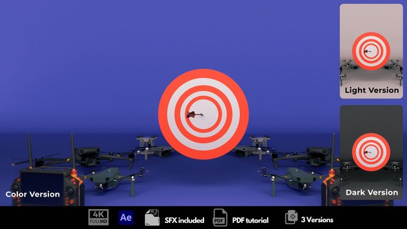 Videohive Drone Professional Logo Stings template preview