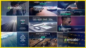 Minimal Presentation Slides Video Displays template preview