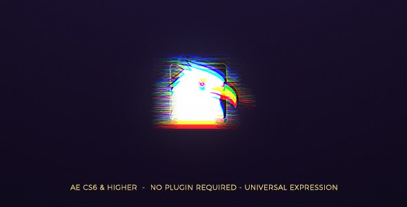 Glitch Intro Video Displays template preview