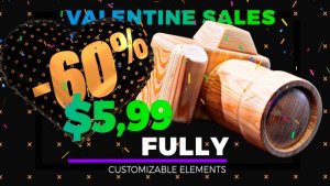Grand Sale - Hearts Style Video Displays template preview