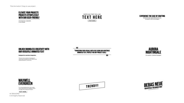Videohive Text Animation 4.0 | After Effects Titles template preview