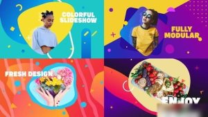 Videohive Smooth Colorful Slideshow | After Effects Openers template preview