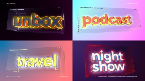 Videohive Titles Transition - Box Transition Elements template preview