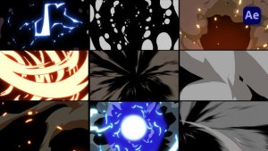 Videohive Smooth Explosion hand-drawn Transitions [After Effects] Elements template preview
