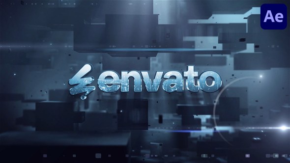 Videohive Space Box Logo for After Effects Logo Stings template preview