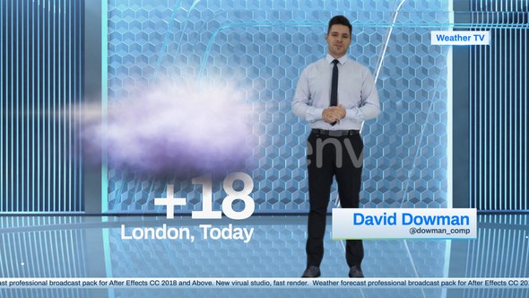 Videohive Weather forecast News channel Broadcast-packages template preview