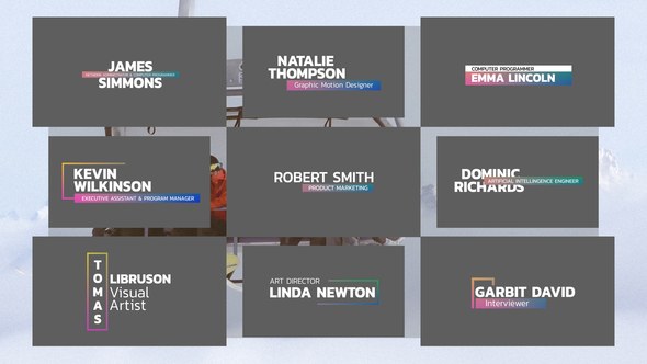 Videohive Gradient Lower Thirds | After Effects 47174464 Elements template preview