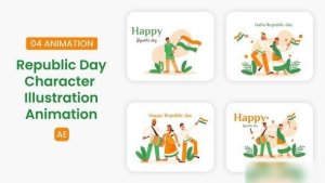 Videohive Republic Day Character Illustration 55916493 Elements template preview