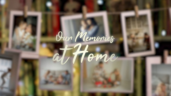 Videohive Hanging Postcards At Home Slideshow Openers template preview