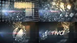 Metallic Crystal Logo Text Reveal Video Displays template preview