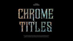 Videohive 10 Cinematic Chrome Titles Titles template preview