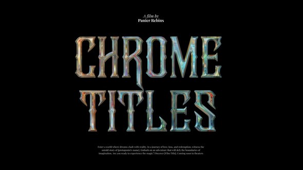 Videohive 10 Cinematic Chrome Titles Titles template preview
