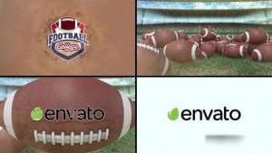 Videohive American Football Logo Reveal 3 Logo Stings template preview