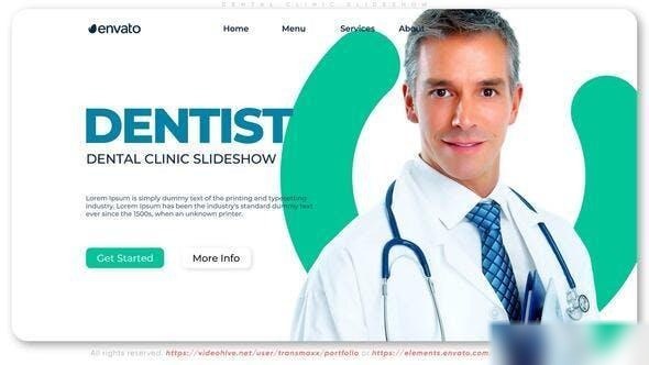 Videohive Dental Clinic Slideshow Openers template preview