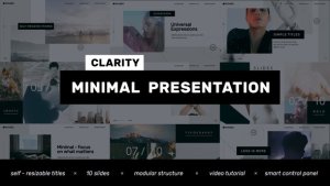Videohive Clarity // Minimal Presentation - Clean Promo Video Displays template preview