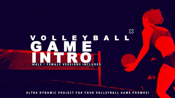 Videohive Volleyball Game Promo Openers template preview