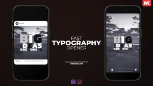 Videohive Fast Typography Stories Video Displays template preview