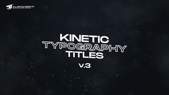 Videohive Kinetic Typography Titles (V.3) / AE Titles template preview