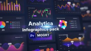 Analytica Infographic Pack MOGRT Premiere Pro template preview