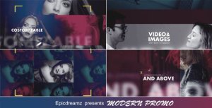 Modern Promo Video Displays template preview