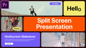 Multiscreen Slideshow Trendy MOGRT for Premier Pro Premiere Pro template preview