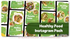 Videohive Healthy Food Promo - Instagram Stories Product Promo template preview