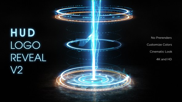 Videohive HUD Logo Reveal V2 Logo Stings template preview