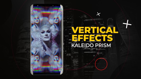 Videohive Vertical Kaleido Prism Effects | After Effects Elements template preview