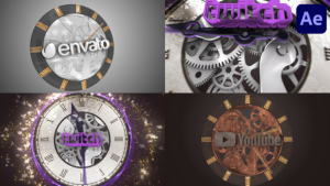 Videohive Clock Transition Holidays for After Effects Elements template preview