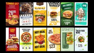 Videohive Vertical Food Promo Product Promo template preview