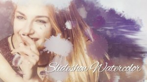 Slideshow Watercolor Video Displays template preview