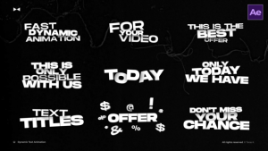 Videohive Dynamic Text Animation  AE Titles template preview