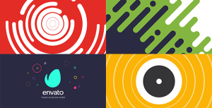 Shape Logo Intro Video Displays template preview