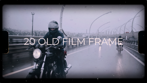 Videohive 20 Old Film Frame Overlays Elements template preview