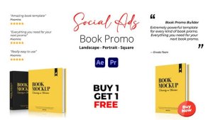 Videohive Book Promo Social Ads Product Promo template preview