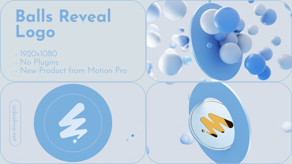 Videohive Balls Reveal Logo Logo Stings template preview