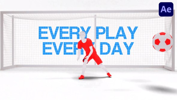 Videohive Soccer Typographic Intro Openers template preview