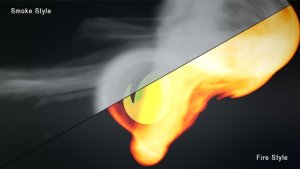 Videohive Smoke And Fire Logo Reveal Logo Stings template preview