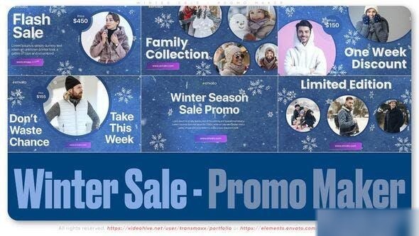 Videohive Winter Sale - Promo Maker Openers template preview
